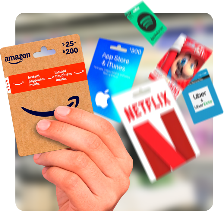 Gift cards and digital services